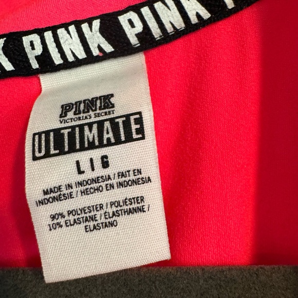 PINK quarter zip up size large - Picture 3 of 3